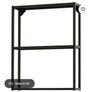 3x ENHETWall frame with shelves, anthracite Image 3