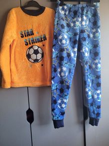 new fluffy football pyjamas
