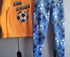 new fluffy football pyjamas