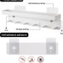 6 Hooks Key Holder Wall Mounted, Letter Holder with Key Hooks, Mail Organizer Wall Mount with Key Hanger, Small Key Rack for Hallway, Entryway, Kitchen, Bathroom (FREE POSTAGE) Image 6