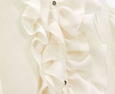 Zara Semi-Sheer Shirt With Ruffles