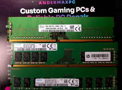 8GB DDR4 Desktop RAM  Samsung / SK hynix 2133MHz, 2400MHz & 2666MHz