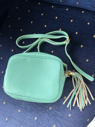 Leather handbag made in Italy
