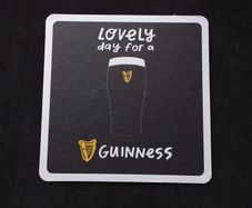 Guinness : " Pop Me Out " Frame Your Pint of View " - Beer Mat/Coaster