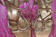 Brand New Nine West Gold shoes