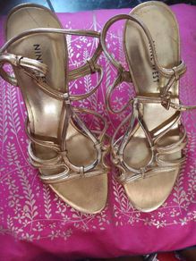 Brand New Nine West Gold shoes