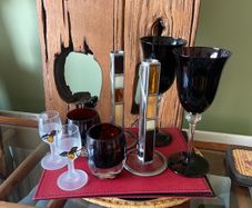 Glasses candle holders