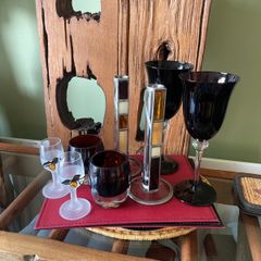 Glasses candle holders