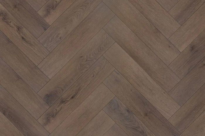 Herringbone LVT Flooring - Albany Oak 60x12.5cm