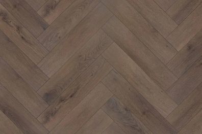 Herringbone LVT Flooring - Albany Oak 60x12.5cm