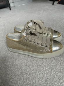 Prada Gold Glitter Sneaker UK5
