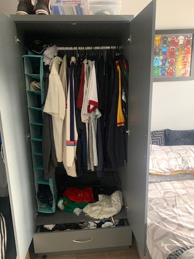Grey wardrobe