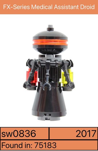 Lego minifigure FX-Series Medical Assistant Droid sw0836 - 2017