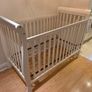 sleigh-style  baby crib and changing table Image 2