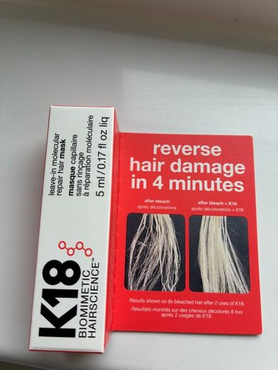 K18 leave in molecular repair hair mask - 5 ml