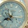 Citizen Eco-Drive Moon Phase Calibre 8651 WR 100 Never Worn Two Tone Bracelet Watch Image 7