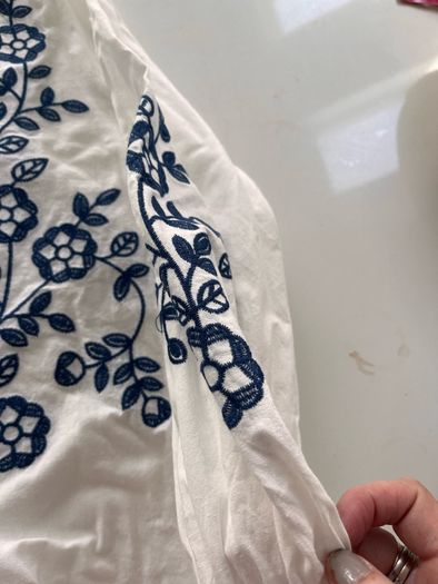 blouse 100% cotton embroidered
