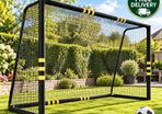 Football Goal 3m x 2m Heavy Duty Garden Soccer Goal with Steel Frame Net and Ground Pegs
