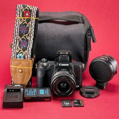Canon EOS M50 Mirrorless Digital Camera with EF-M 15-45mm Lens