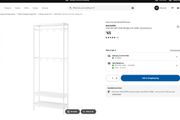 IKEA MACKAPAR Coat Rack with Shoe Storage + 2 KUGGIS Boxes