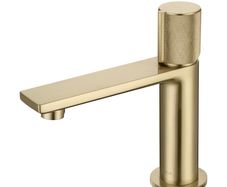 Erla Brushed brass basin mixer