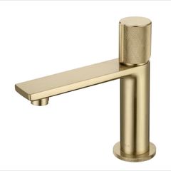 Erla Brushed brass basin mixer