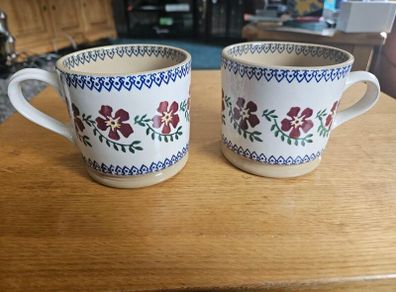 Nicholas Mosse Large Old Rose Mugs x2