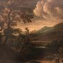 Circle of Francesco Zuccarelli  mountainous landscape by a lake with a fortress Image 2