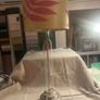 Contemporary glass lamp with shade Image 6