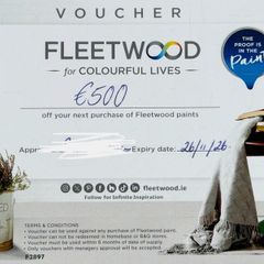 500 Fleetwood paints voucher