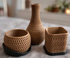 Modern decorative planter & vase set