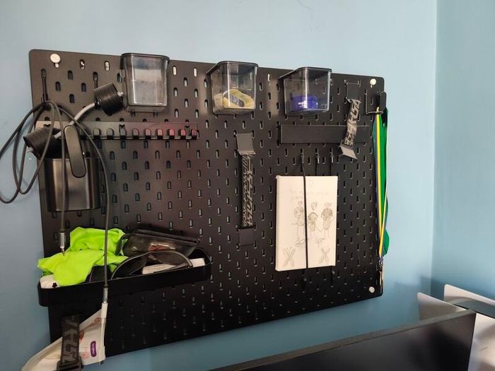 IKEA pegboard and accessories