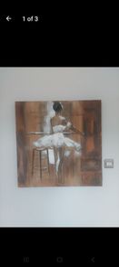canvas textured. 32 inch x 32 inch. 2 inch deep.