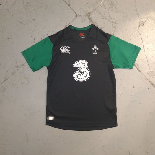 Ireland (M) Rugby Jersey Canterbury Shirt Black Eire Irish Six Nations IRFU World Cup Medium
