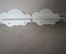 2 x Cloud shelves