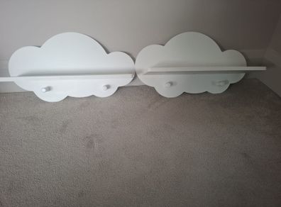 2 x Cloud shelves