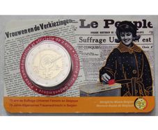 Belgium 2 Euro Base Metals Brilliant Uncirculated Commemorative Coin 2023 - 75 years of Women's Suffrage