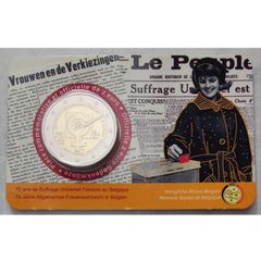 Belgium 2 Euro Base Metals Brilliant Uncirculated Commemorative Coin 2023 - 75 years of Women's Suffrage