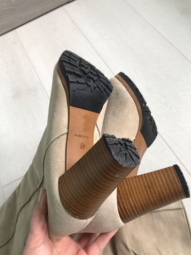 Ugg-style high heel boots, size 5 worn twice