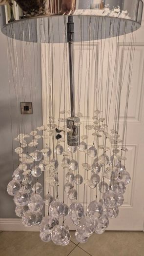 Crystal pendant ceiling light