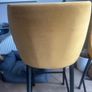 Pair of yellow bar stools Image 4