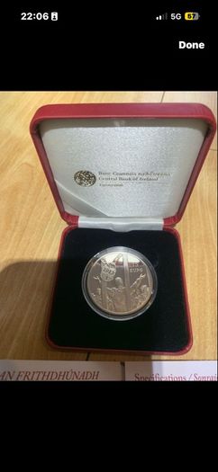 Silver Bullion Ounce Silver James Larkin Never Opened Bank Of Ireland Coin Sikver Coin Collectible