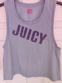 Juicy by Juicy Couture blue mesh top size S UK10 EU38 Perfect condition Postage included