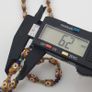 Vintage Venetain Style delicate Dotted Glass Beads & Old Face Glass Pendant Necklace Image 4