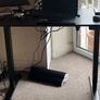 Height Adjustable Table, Chair and Desktop screen Image 2