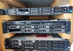 All devices on photos 650 euros 1-Server R620 - 10 drive bays 2.5. has 2 intel Xeon E5-2667 v2. 32 threads logical processor.16 GB memory ram ECC   2- Server R520 8 bay 2 Xeon CPU 16 GB memory ram ecc.  3-Power edge MD3200i   number of bay 12 with all ca