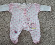 NEW Babaluno Baby Girl Cotton Body Bodysuit for Newborn