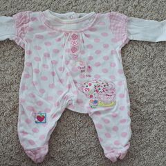 NEW Babaluno Baby Girl Cotton Body Bodysuit for Newborn