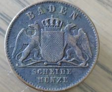BADEN 1 Kreuzer 1869