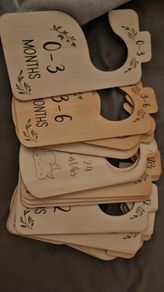 Wardrobe baby wooden clothes dividers
